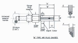 Medium Air Plug Gauge dgm