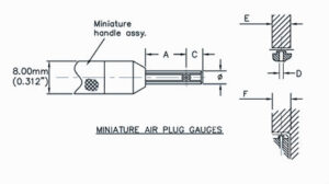 Miniature Air Plug Gauge dgm